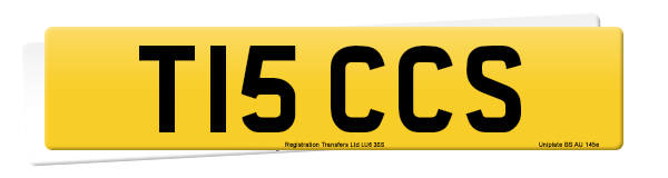 Registration number T15 CCS